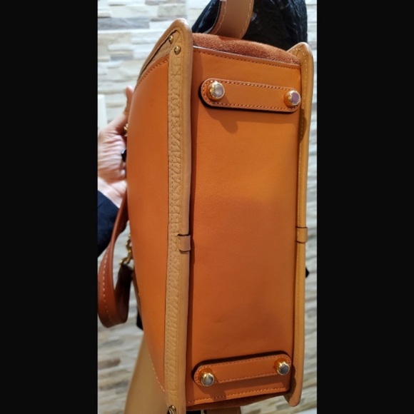 Coach Leather Suede Dreamer Saddle Shoulder Bag - Picture 9 of 12